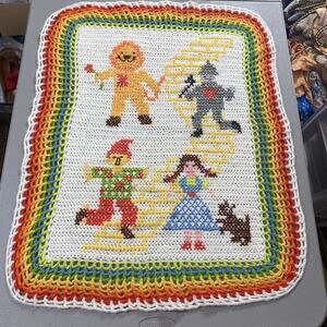 Bucilla Yellow Brick Road Wizard of Oz Crochet Afghan Blanket Yarn 7884 Complete
